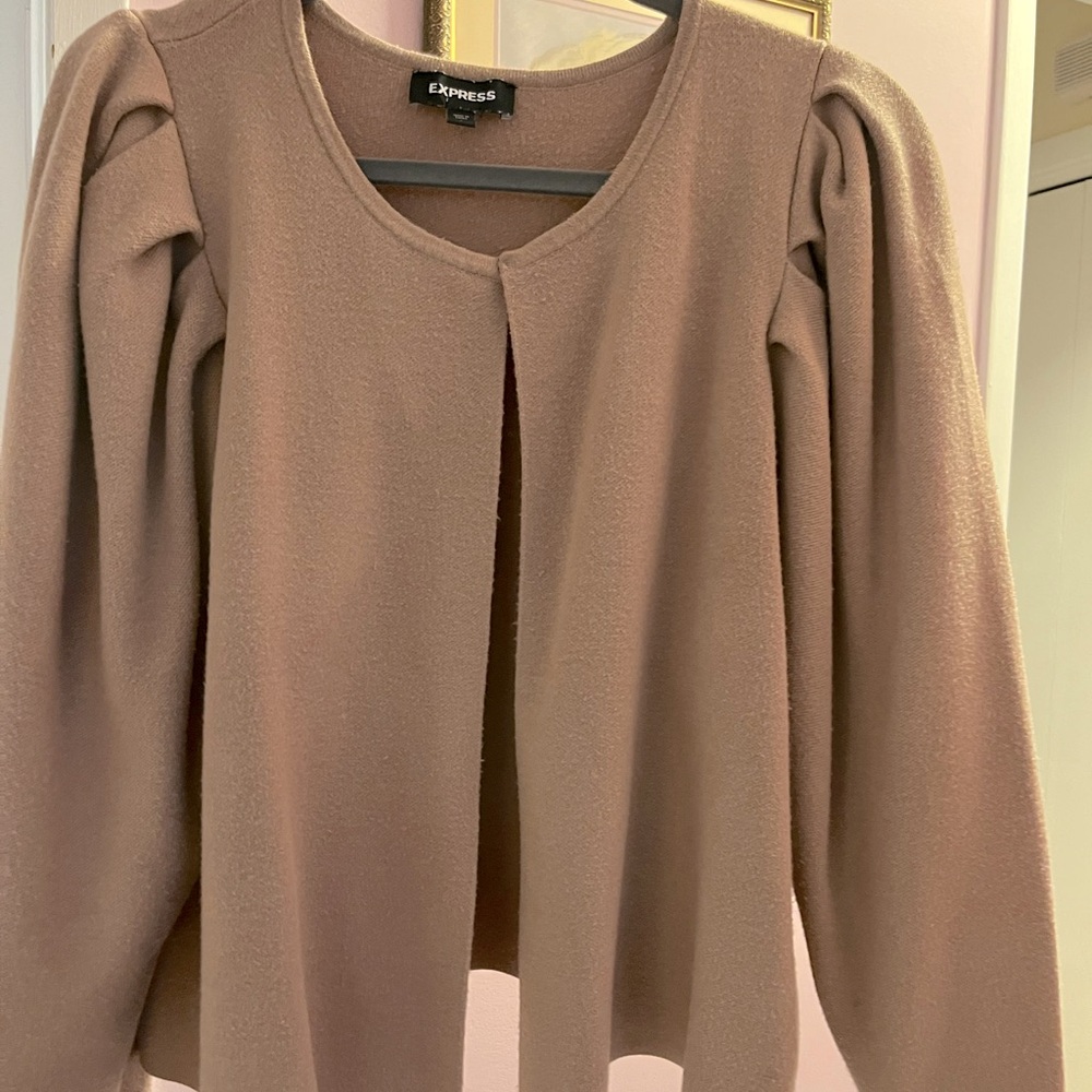 Tan sweater Express Size L Long Sleeve